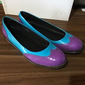 Purple and Blue Women's Flats